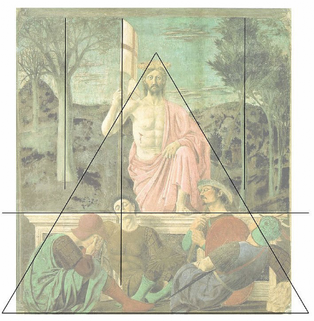 Affresco, tecnica mista e tempera (Piero della Francesca)